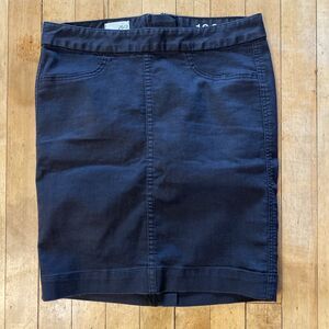 Gap 1969 Skirt Women’s Size 26/2 Black Zipper Back Knee Length